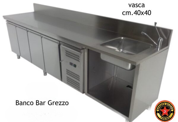 Banco bar grezzo da rivestire