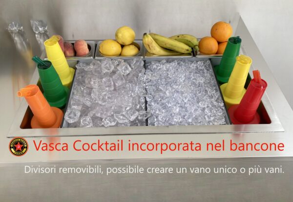 vasca per cocktail da incasso